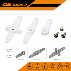 Servo Arm Set 25T 28T Double Head Round Steering Gear for RC Helicopter close-up view