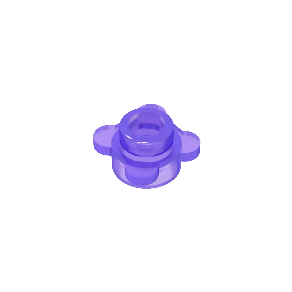 Gobricks GDS-839 Plate Round 1x1 with Flower Edge | Compatible with Lego 33291 28573 lifestyle view