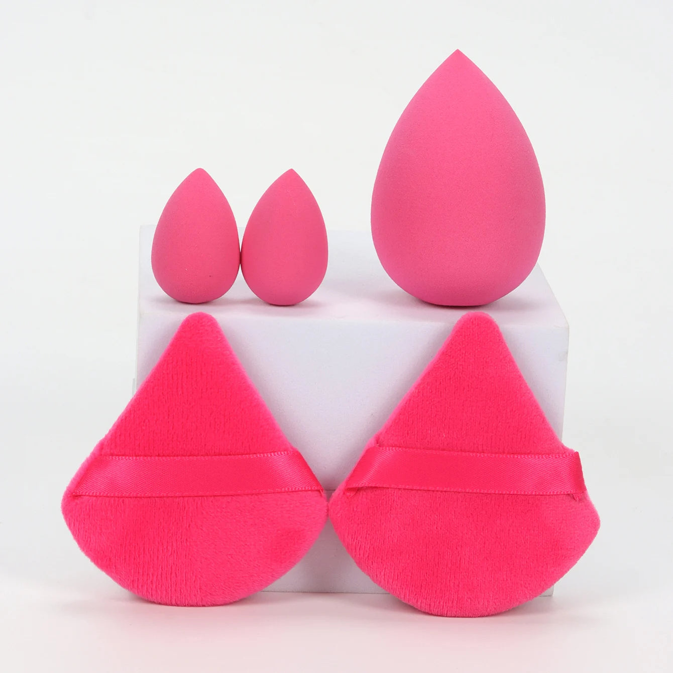 5Pcs Professional Makeup Sponge Set | Soft Polyurethane Foundation Blenders for Fla additional angle