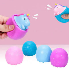 Squeeze Cheese Cup Fidget Toy Set | Mouse Rabbit Frog Stress Relief close-up view