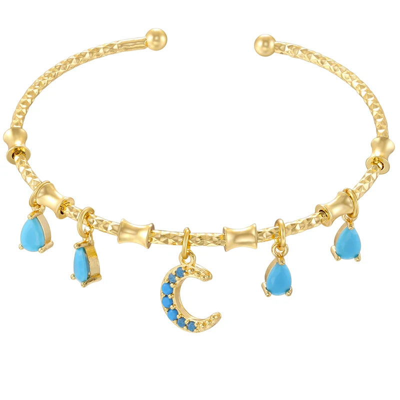 Candy Bracelet Ladies Golden Color Romantic Round Charm Bracelet Ladies Birthday Gift alternate view
