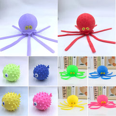 Bath Toys Sponge Water Absorbing Octopus Squeezing Stress Relief Toys Summer Swimming Play Water Toy