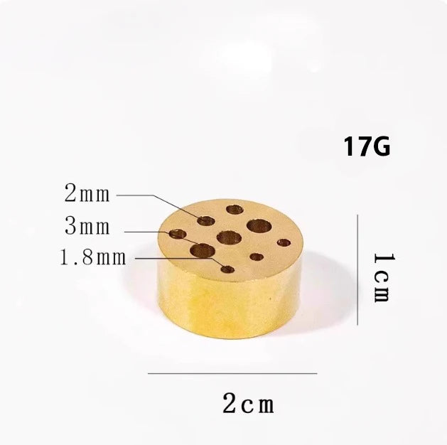 Pure Brass 9-Hole Incense Holder | Universal Incense Stick Burner for Sandalwood, Spi alternate view