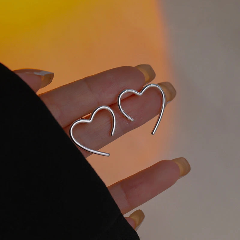 2025 New Cool Liquid Metal Geometric Irregular Zircon Earrings for Woman Man Asymme additional angle