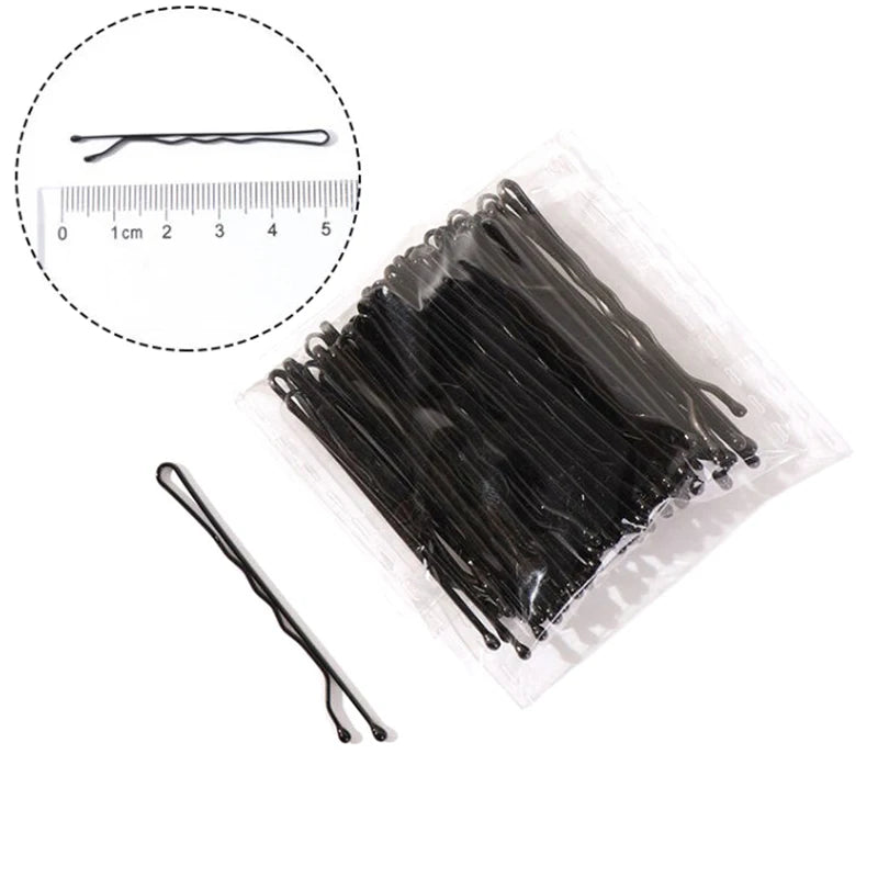 50pcs Women Gold Hair Clip Hairpin Hairstyle Styling Tool Hairgrip U Shape Barrette Hair Clips for Women Hair Accessories