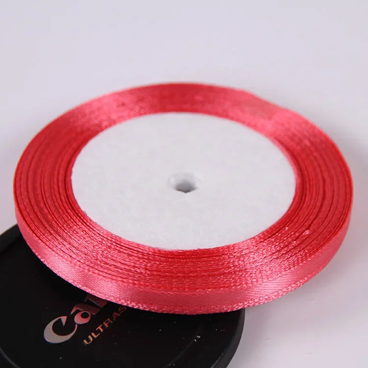 22 Meters/Roll 6mm Silk Satin Ribbons Christmas Halloween Birthday Party Gift Wrappin lifestyle view