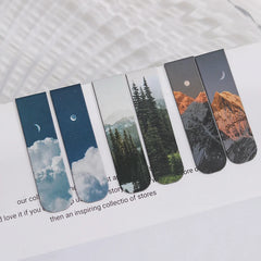 Scenery clouds simple literary pattern bookmark Reading tool School office