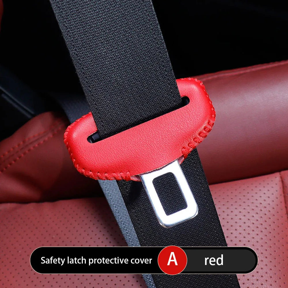 Seat Belt Buckle Cover Protector PU Leather 1 Pack detail view