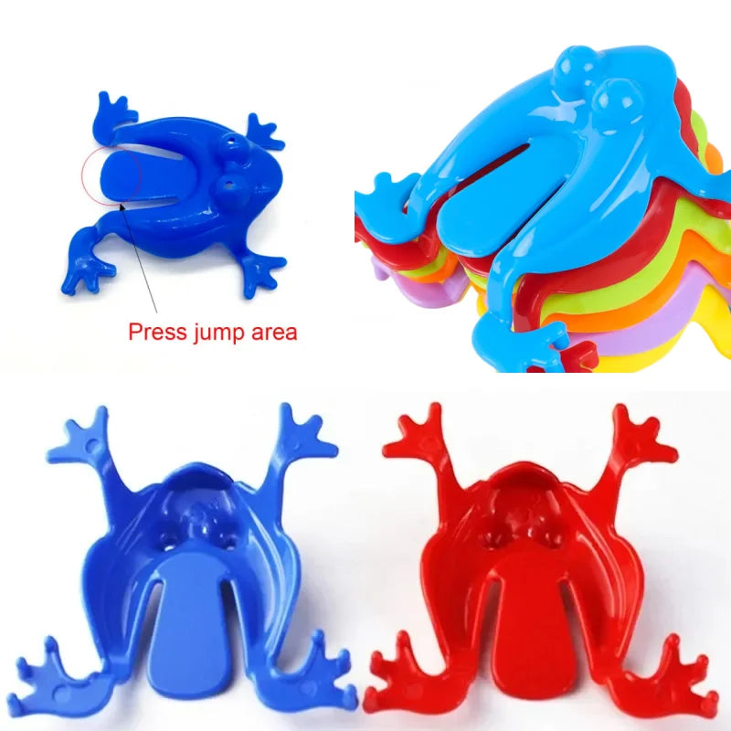 1-30pcs Jumping Plastic Frog Bounce Fidget Classic Toy kid Stress Relief Toy kid Birth close-up view
