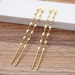 140x2.5mm Big Size Hairpin Jewelry Hair Clip Forks Sticks Barrette for Women Bobby Pins detail view