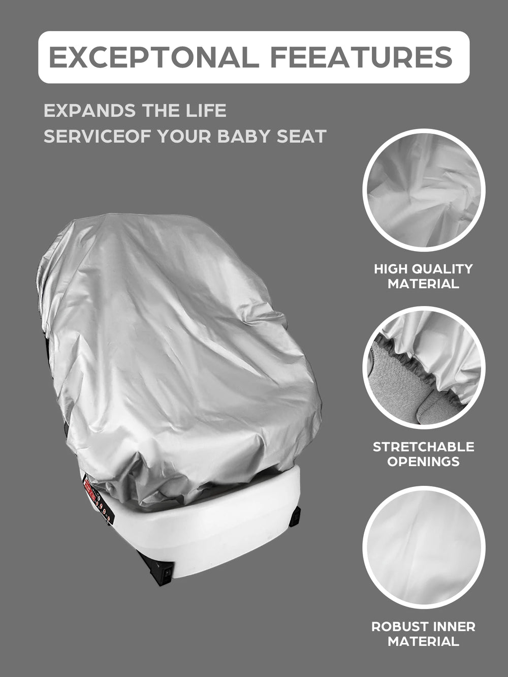 Baby Car Seat Sun Shade Cover UV Blocking Universal lifestyle view