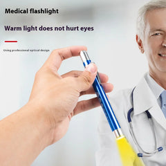 Mini Medical Pen Light | Portable LED Flashlight for Doctor and Nurse Diagnosis close-up view