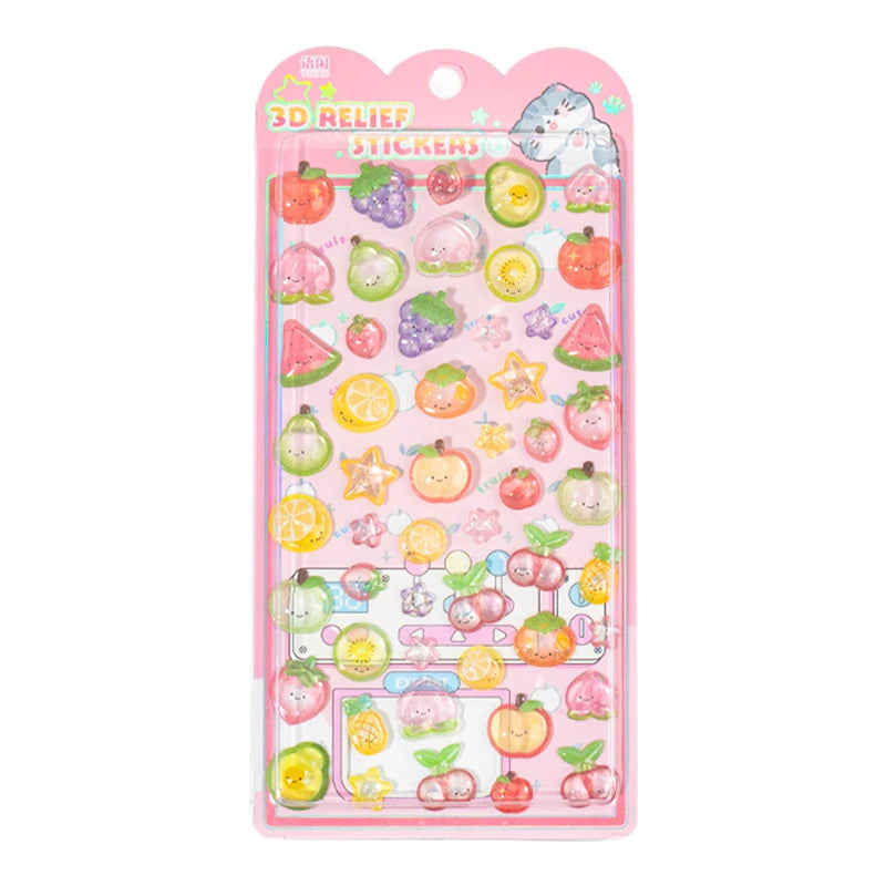 3D Food Stamping Seal Sticker | Japanese Anime Decorative Craft Stickers for Kids additional angle
