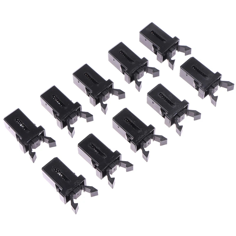 Trash Can Self-Locking Latch 10 Pcs Black White alternate view