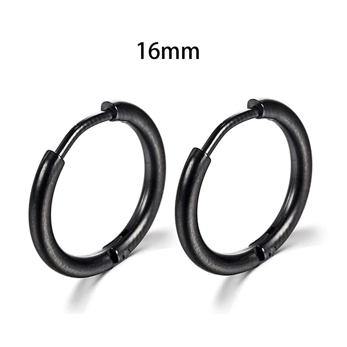 2022 New Simple Stainless Steel Small Hoop Earrings for Women Men Cartilage Ear Pie additional angle