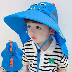 Summer Children's Sun Hat | Foldable Baby Beach Hat with UV Protection close-up view