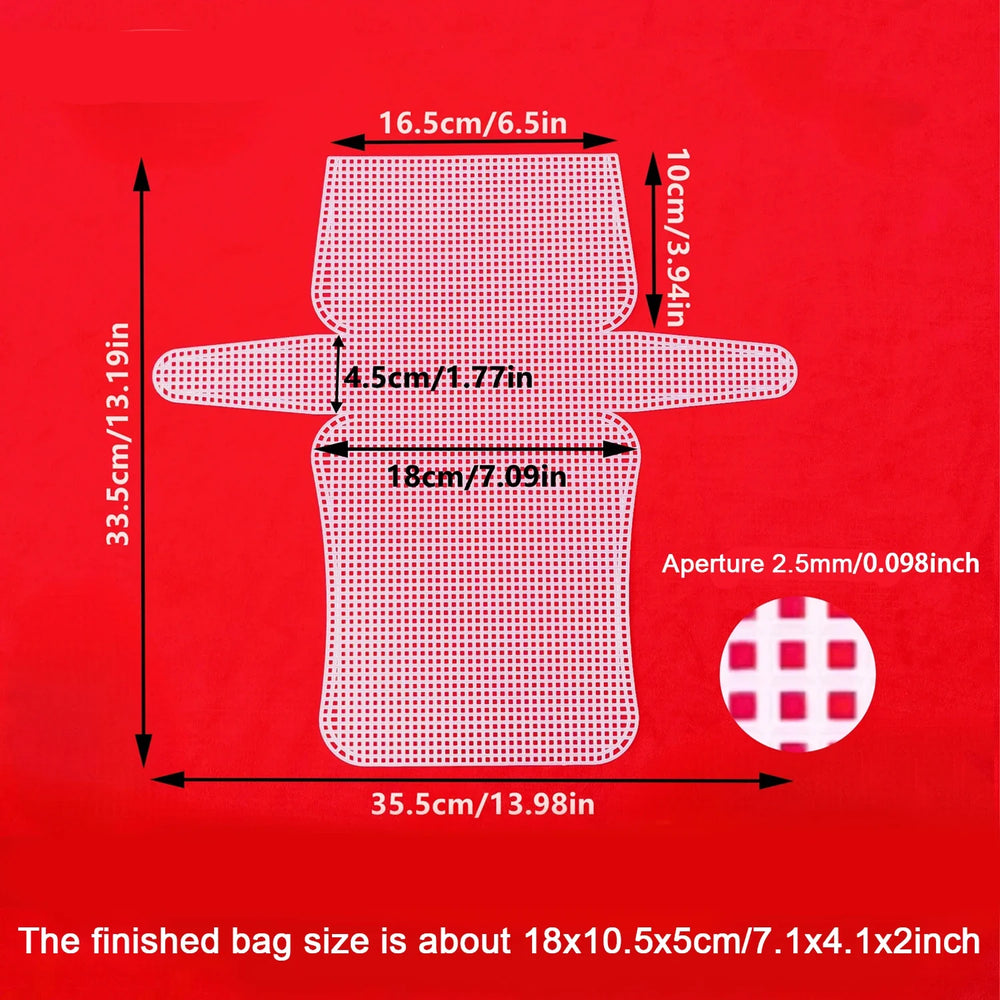 1-4Pcs Plastic Mesh Canvas Sheets Clear Plastic Mesh Sheets Blank Needlepoint Canva additional angle