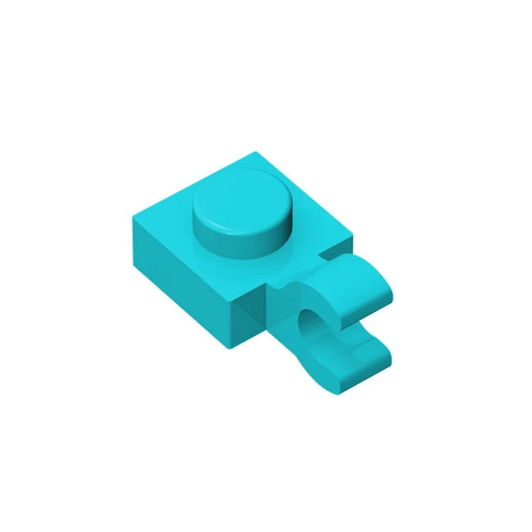 Gobricks GDS-813 1x1 Plate with Vertical Holder | Compatible with Lego 6019 and 61252 detail view