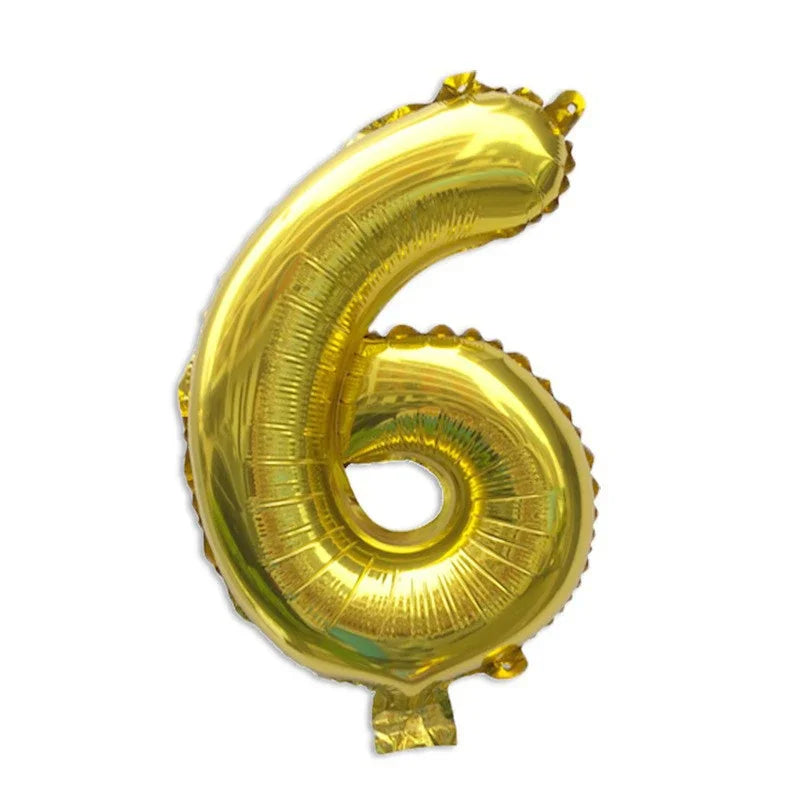 32 Inch Gold Foil Number Balloons | Birthday Party Decorations alternate view