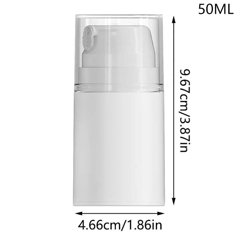 1Pcs 30/50/100ml Portable Travel Empty Airless Pump Jar Cream Dispenser Refillable Leak detail view