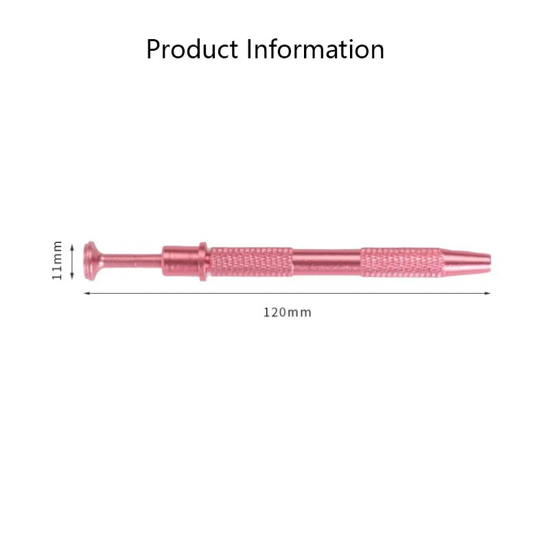 1Pc Surgical Steel Professional Push in Syringe Type Quad Prong, Small Bead Holder Gra close-up view