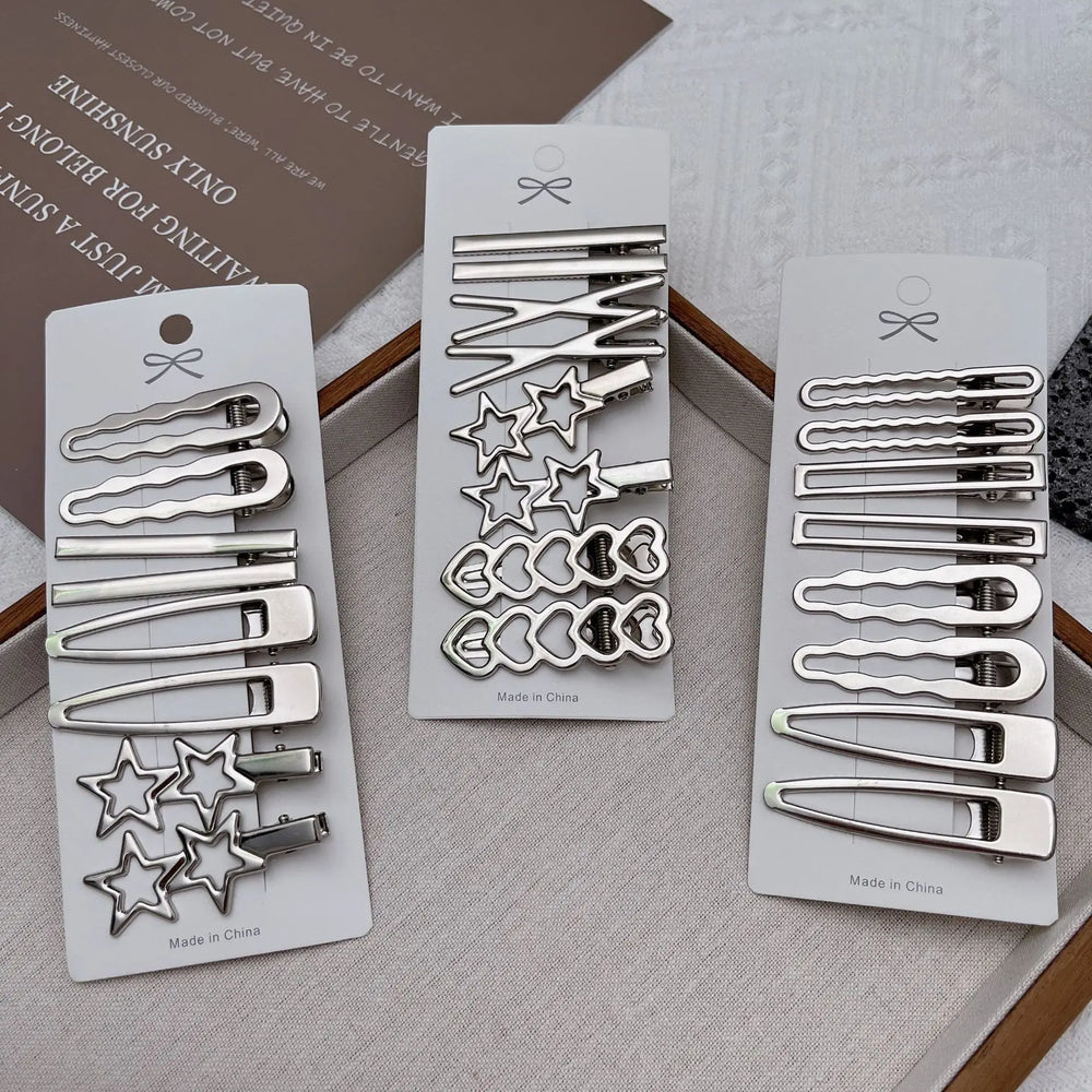 8PCS Metal Hair Clips Side Broken Hair Bangs Hair Cards Spice Girls Hair Accessories alternate view