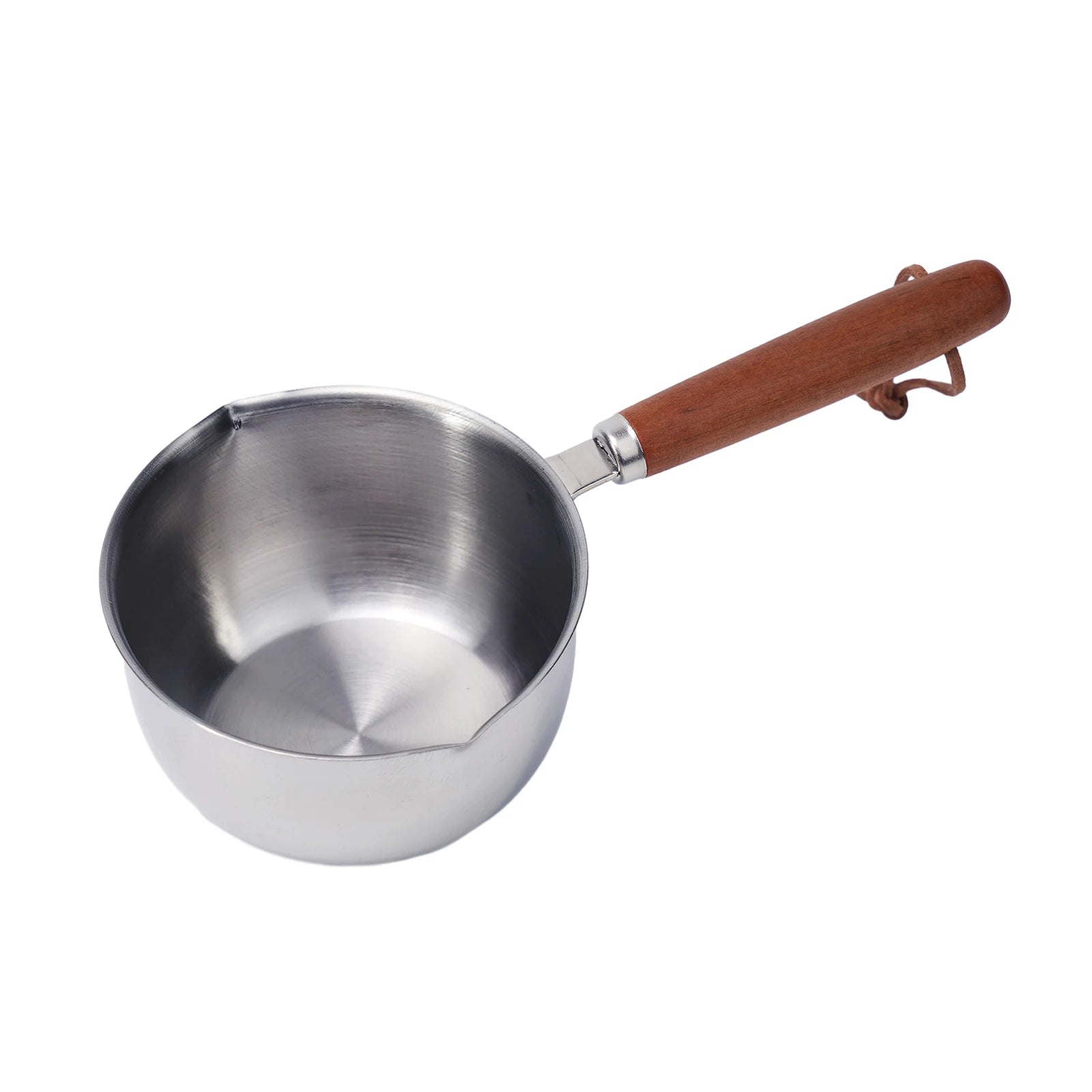Stainless Steel Hot Oil Pan Hot Butter Warmer Flat Bottom Oil Splash Pan Saucepan For Bo detail view