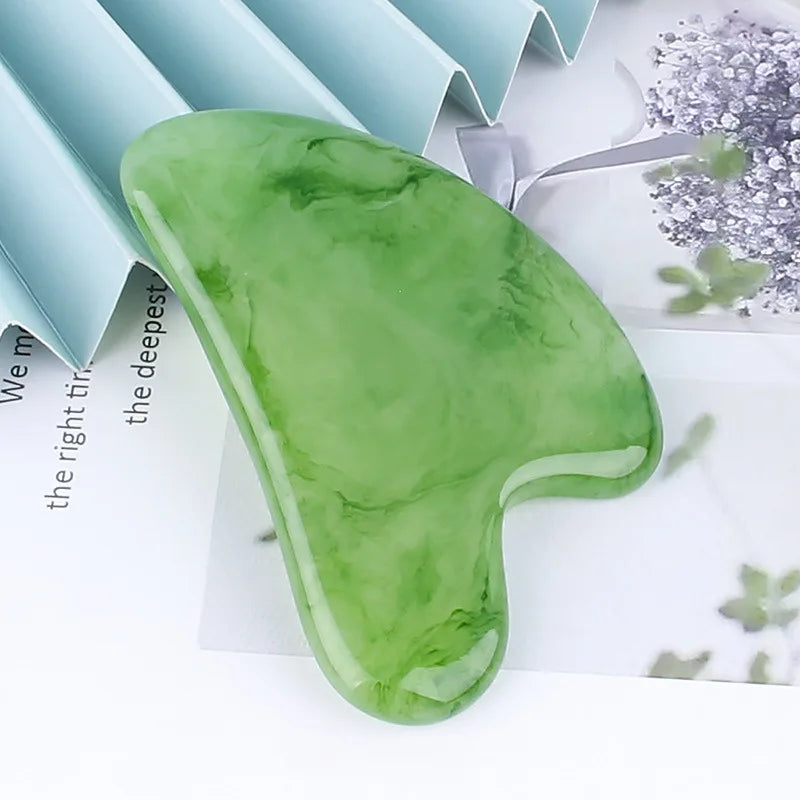 Resin Gua Sha Stone | Face Roller and Gouache Scraper Tool lifestyle view