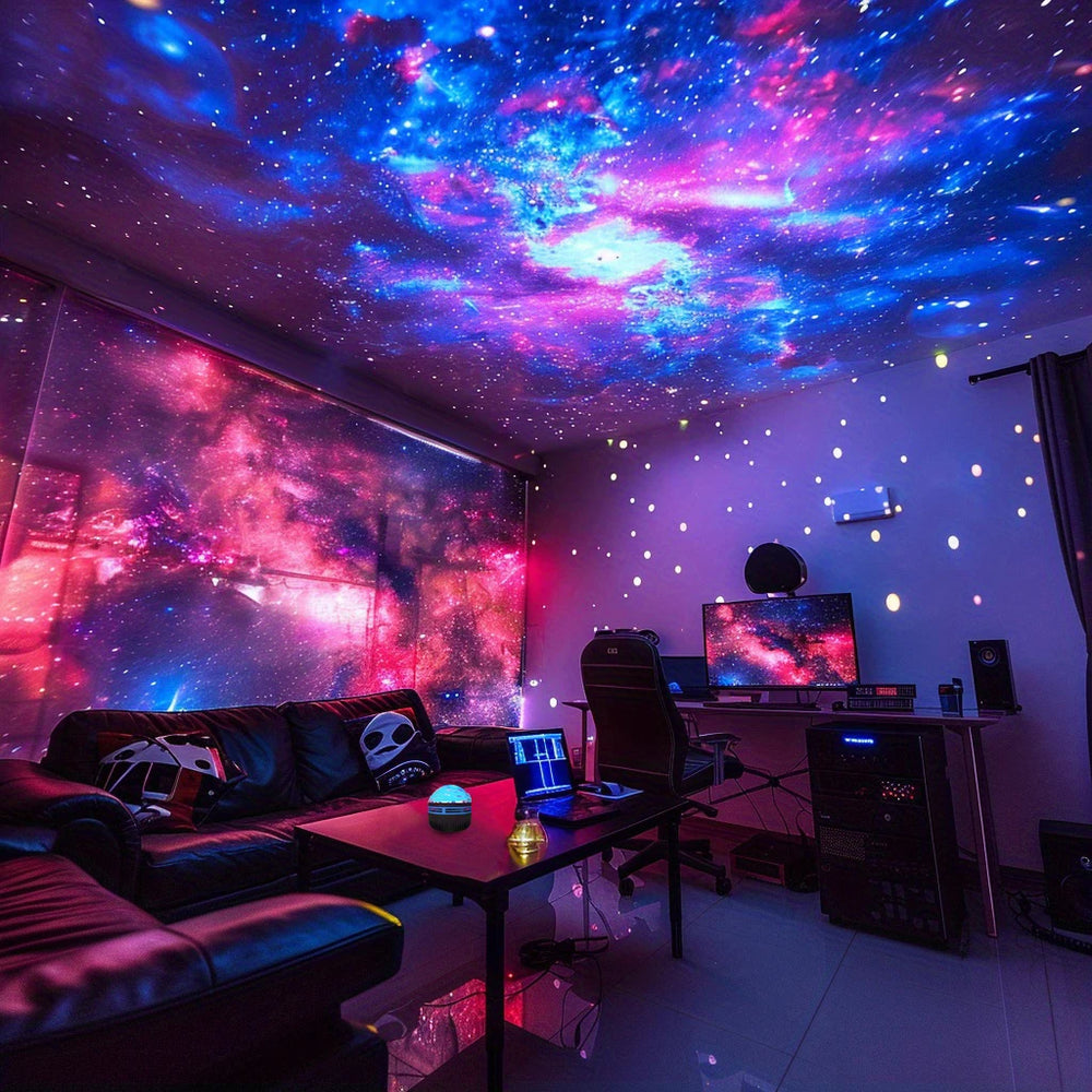 Northern Lights LED Atmosphere Projector | 7 Modes Starry Night Light with Remote lifestyle view