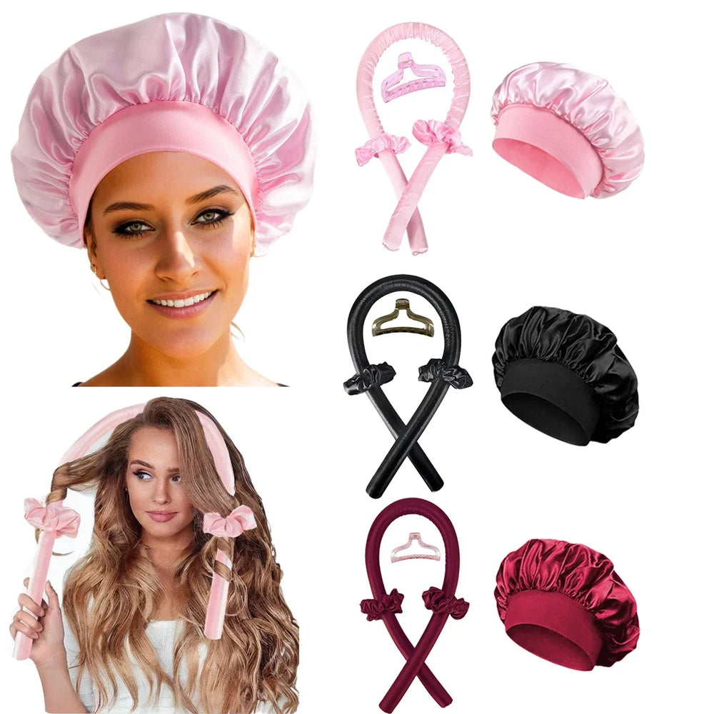 Heatless Curling Rod Headband | No Heat Hair Curler Set for Overnight Soft Curls alternate view