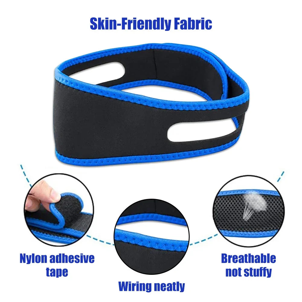 Snoring Chin Strap for Better Sleep | Anti Snore Solution close-up view