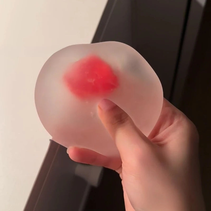 Strawberry Mochi Squeeze Toy | Stress Relief Slow Rebound Fidget Toy lifestyle view