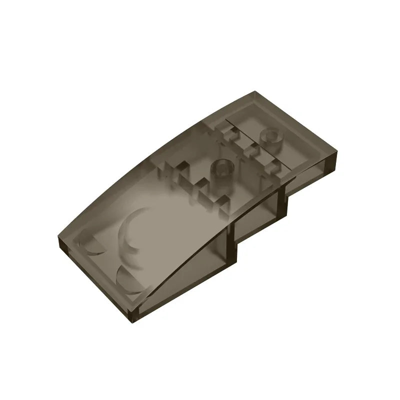 Slope, Curved 4 x 2 Building Block (Gobricks GDS-660) | Compatible with Lego 93606 Par close-up view