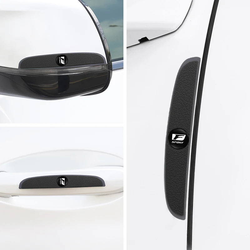 4Pcs Silicone Car Door Edge Protector Strips | Anti-Collision Pad for Lexus Models additional angle