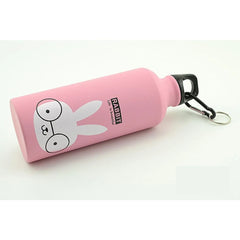 1pc Cute Panda Insulated Kids Sport Water Bottle Drinks Vacuum Stainless Steel Thermos close-up view