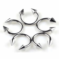 90/45 Pcs Mixed Styles Stainless Steel Eyebrow Navel Belly Lip Tongue Nose Piercing Ba close-up view