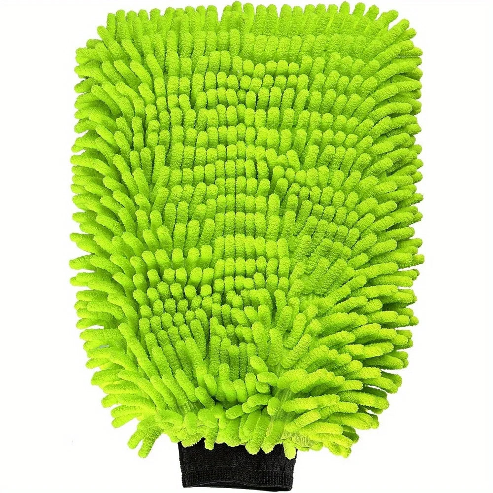 Microfiber Car Wash Gloves Set Scratch Free Lint Free