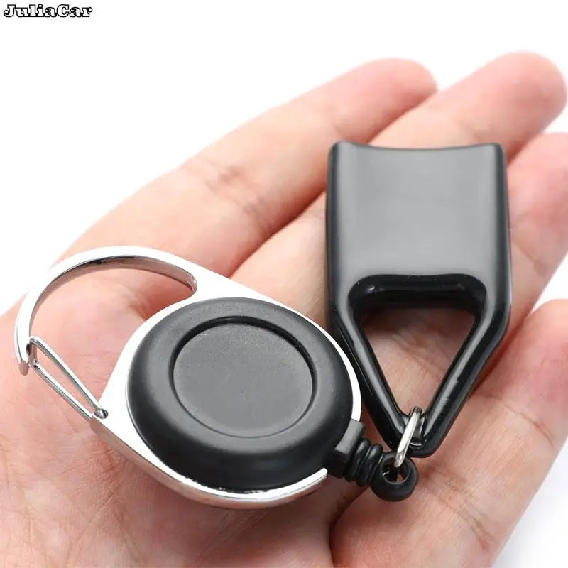 Retractable Lighter Leash with Silicone Cover and Keychain Clip | EDC Safety Accessor lifestyle view