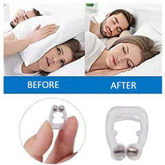 SilentSleep Anti Snoring Nose Clip | Magnetic Silicone Sleep Aid with Travel Case