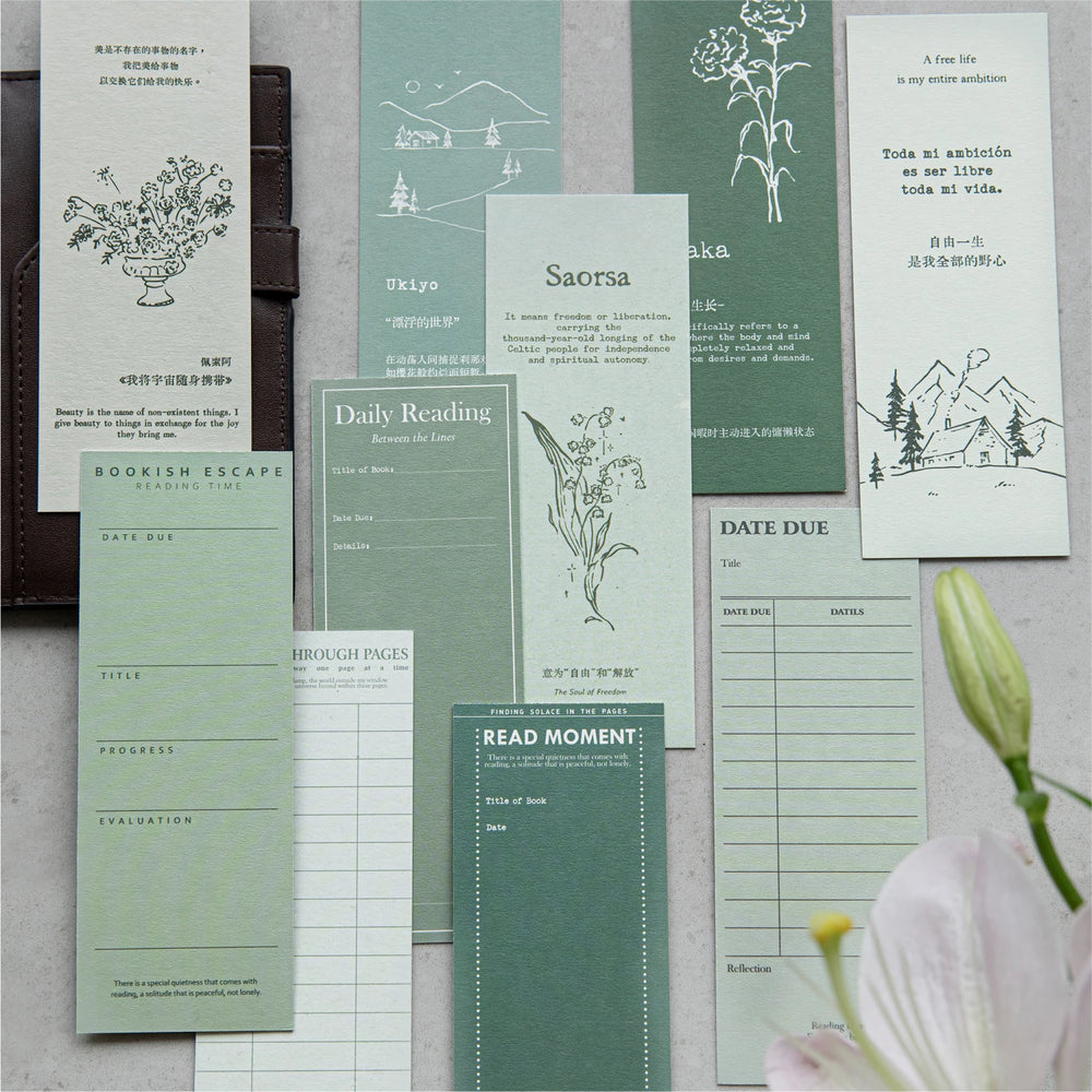 Journal GO 5pcs Ins Style Vintage Bookmark Creative Notes Book Mark for Students Scho lifestyle view