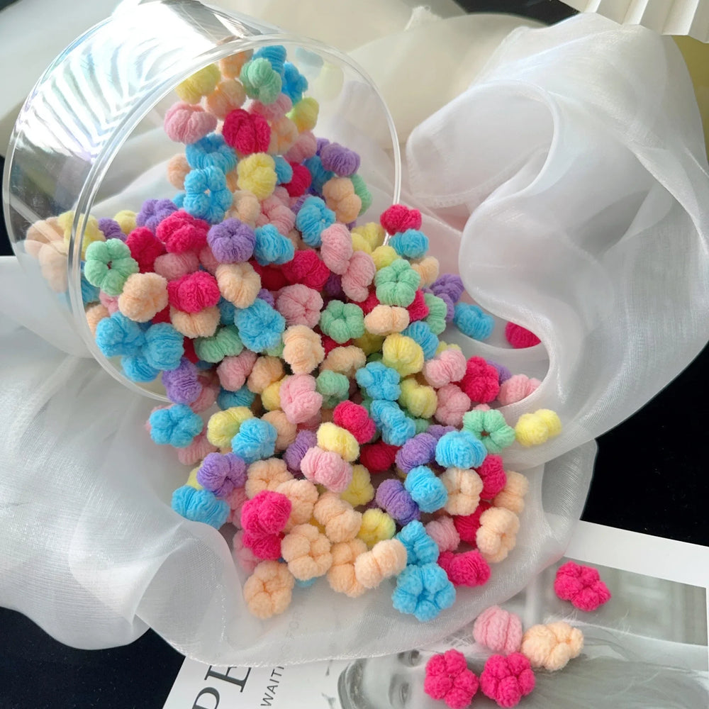 Scrunchie Rubber Band Kid Hair for Girls Ponytail Hold close-up view
