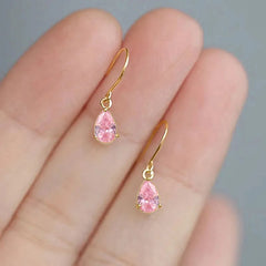 Huitan Trendy Gentle Hoop Earrings for Women Delicate Stylish Ear Piercing Accessories close-up view