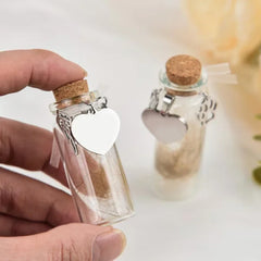 Pet Memorial Bottle For Pet Hair Dogs Cats Fur Keepsake Bottle Storage With 3 Silver Acc detail view
