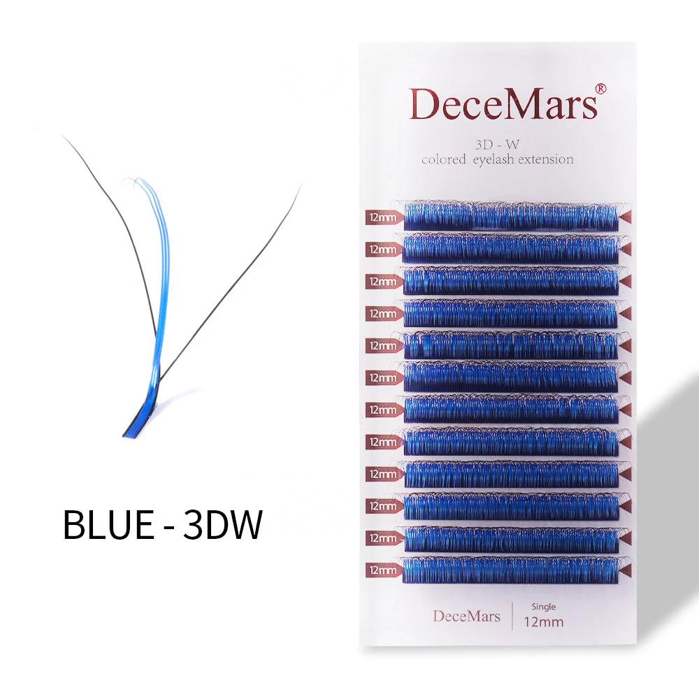 DeceMars 3D W-Shaped Colored Eyelashes | Salon-Grade Lash Extensions alternate view