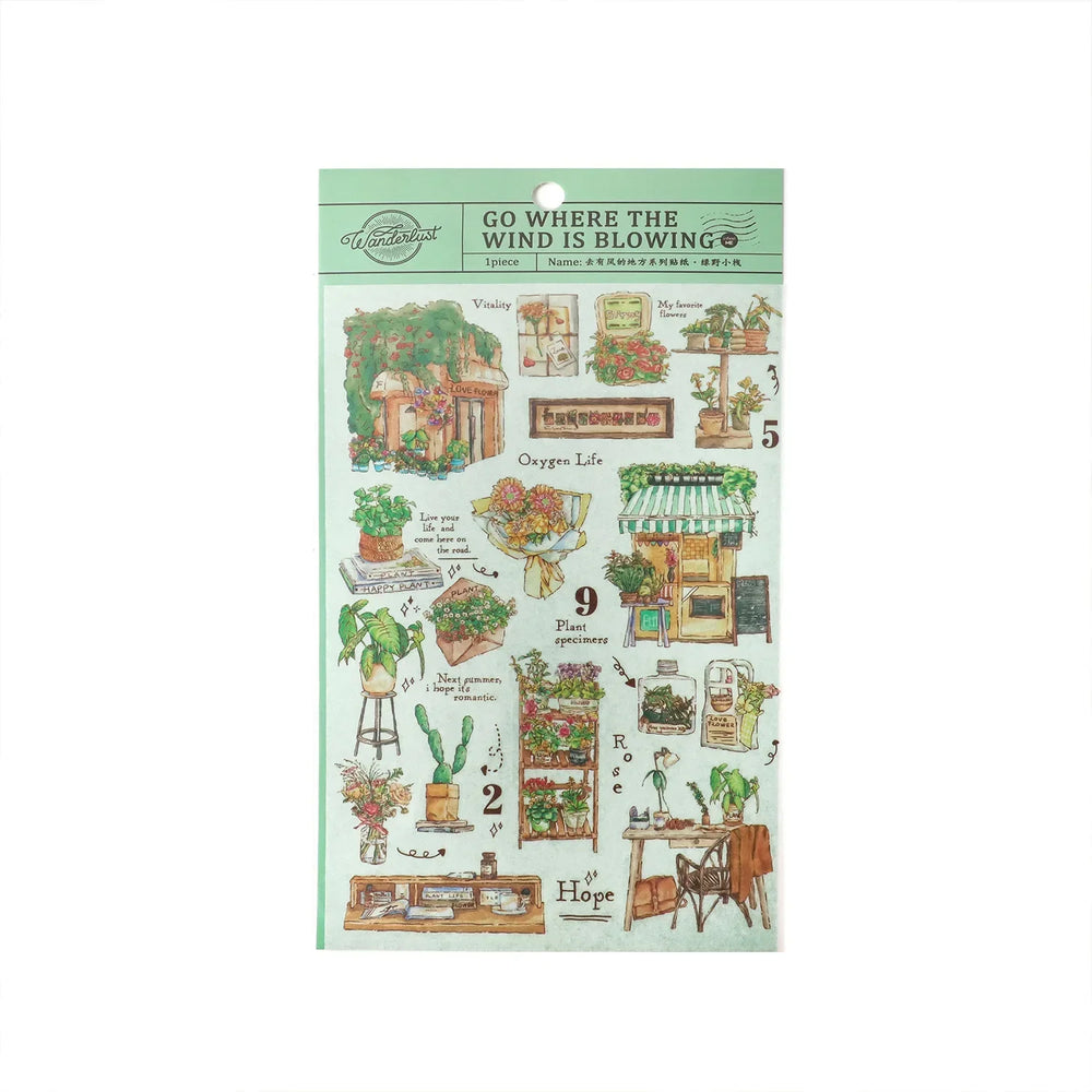 DIY Washi Paper Sticker Pack | Creative Scrapbook Decorative Stickers lifestyle view