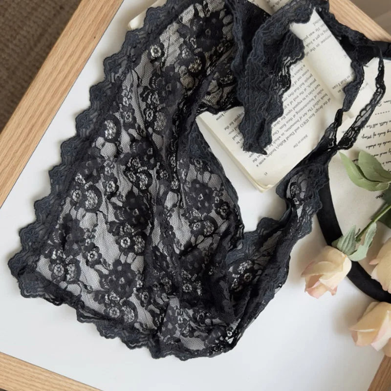 Y2K Women Lace Flower Elegant Skirt Stacked Belt Flower Sweet Triangle Scarf Breathab alternate view