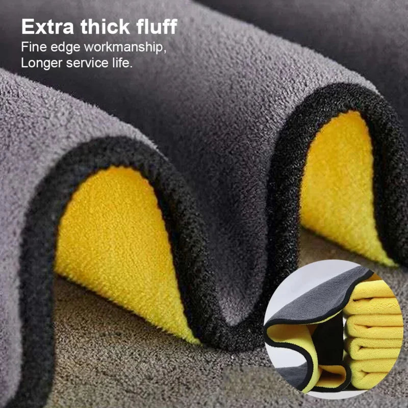 1/3/5/10PCS Car Wash Towels Cleaning Cloth Absorbent Dry Cloth General Purpose Microf lifestyle view