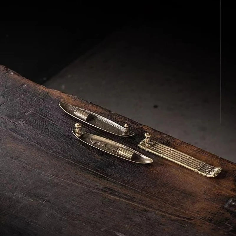 Creative Incense Holder | Japanese Old Men Fishing Incense Stick Burner close-up view