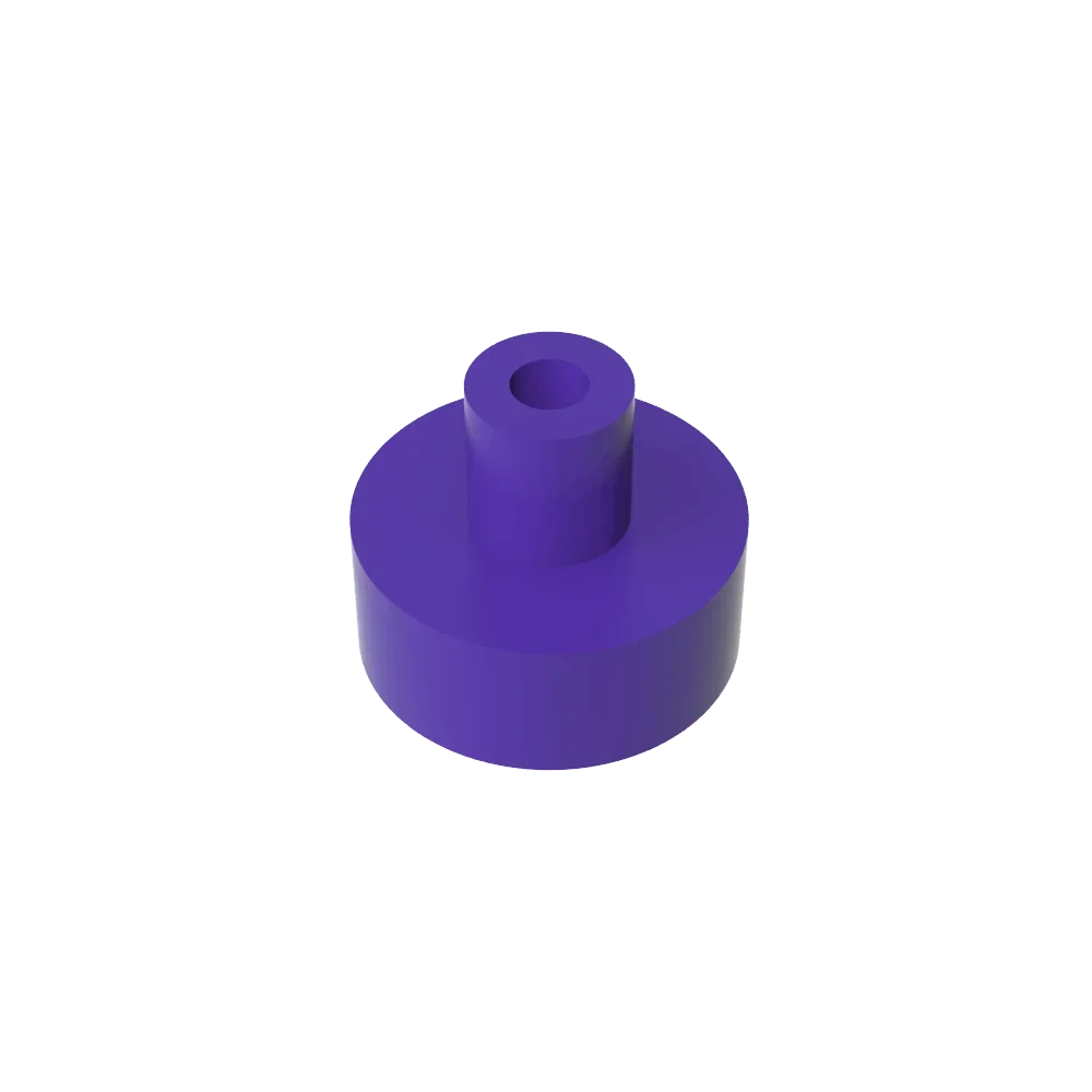 Gobricks Tile Round 1x1 with Bar and Pin Holder | Compatible Building Block lifestyle view