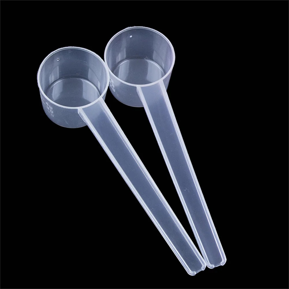 1Pc 5g Measuring Spoon for Liquid Sugar Coffee Protein Milk Powder Plastic Flat Bottom S detail view